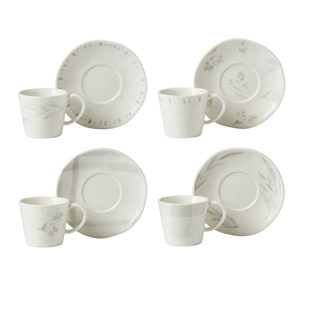 LENOX Elegant White Porcelain Tea Set - Picture 2 of 3